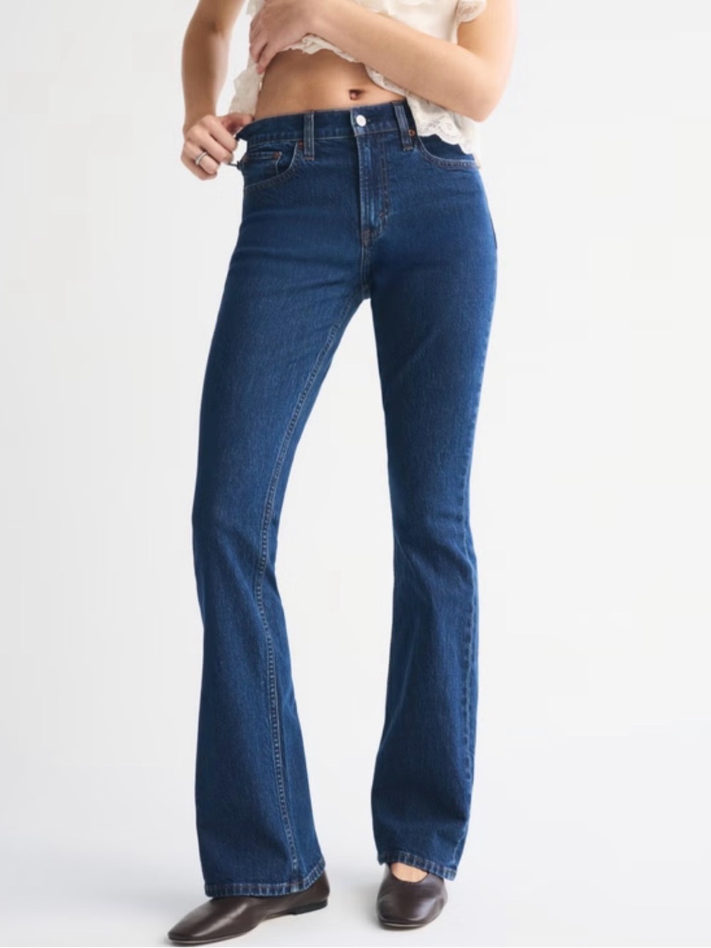 Abercrombie & Fitch Curve Love High Rise Bootcut Jean